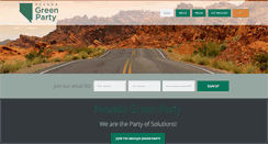 Desktop Screenshot of nvgreenparty.org