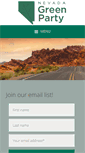 Mobile Screenshot of nvgreenparty.org