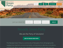 Tablet Screenshot of nvgreenparty.org